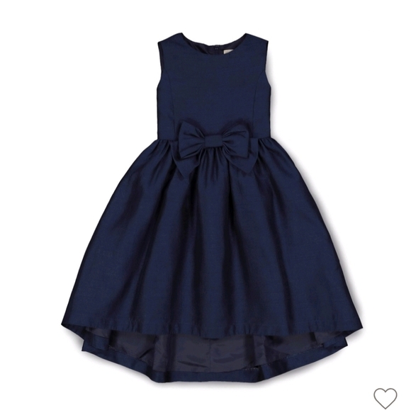 Elegant Navy Blue Kids Formal Dress - Picture 1 of 5